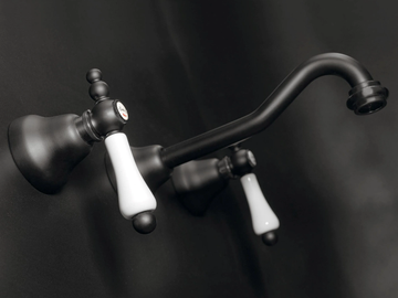 CLASSIC REVOLUTION - PRAGA - F7522CE - 3 hole wall-mounted washbasin mixer by Rubinetteria Giulini - view 2